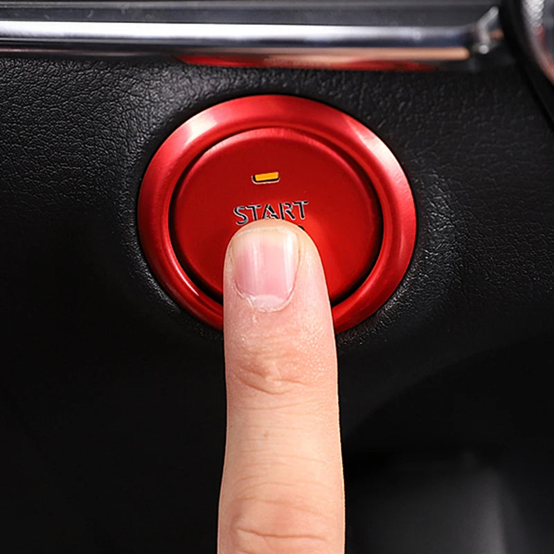 Anneau décoratif bouton start stop engine