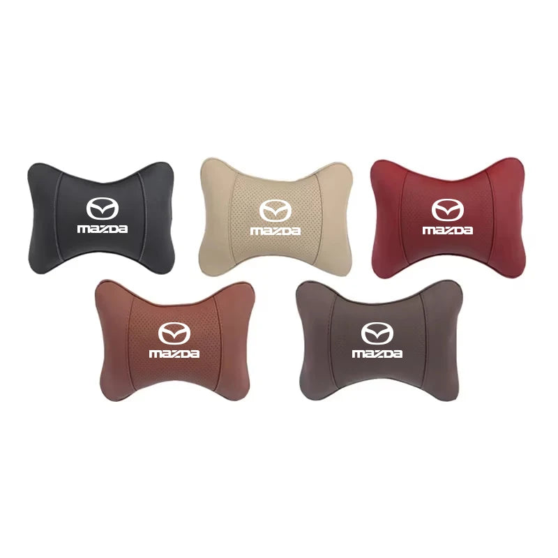 Coussin repose-nuque similicuir – Édition Mazda