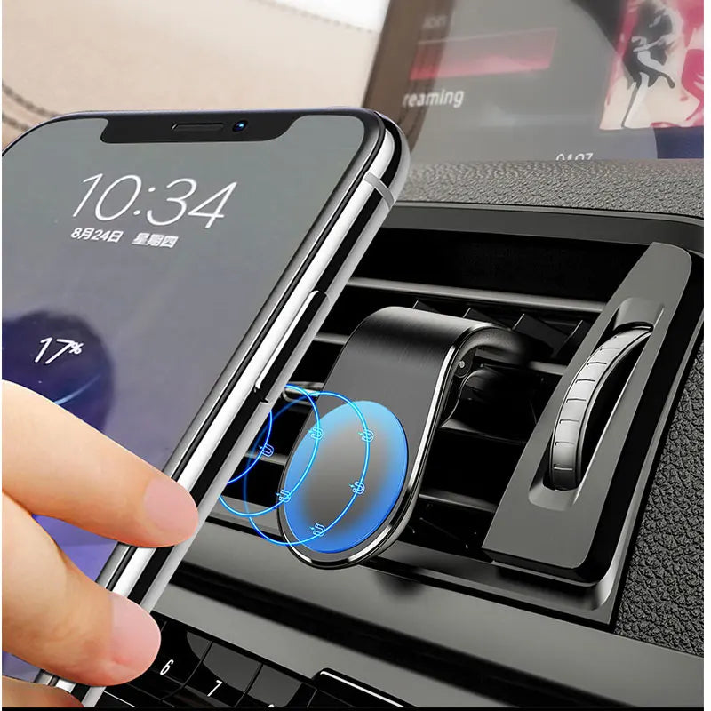 Support téléphone magnétique pour grille d'aération