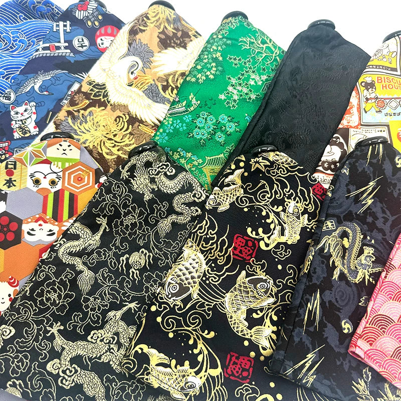 Housse de levier de vitesse style kimono japonais