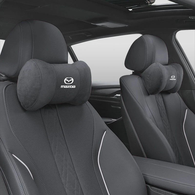 Coussin repose-tête en suédine – Édition Mazda