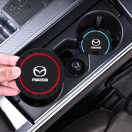Dessous de verre en silicone antidérapant pour porte-gobelet ou bouteille d’eau - Édition Mazda
