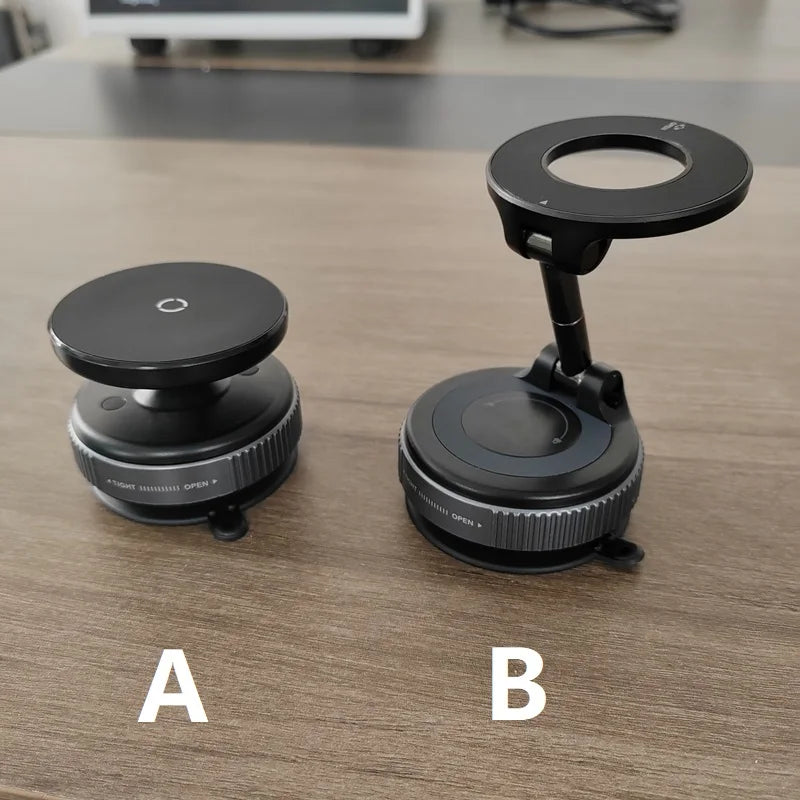 Support téléphone avec fixation magnétique à ventouse