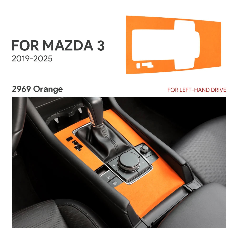 Protection console centrale et levier en suédine