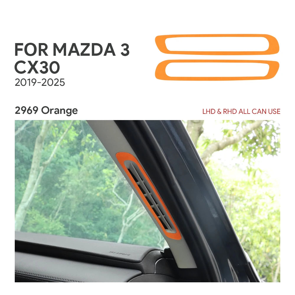 Protection garniture sortie d’air de montant en suédine