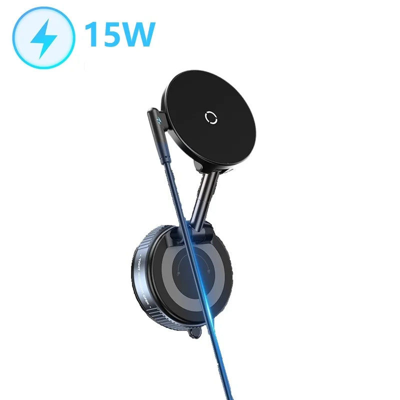 Support téléphone avec fixation magnétique à ventouse