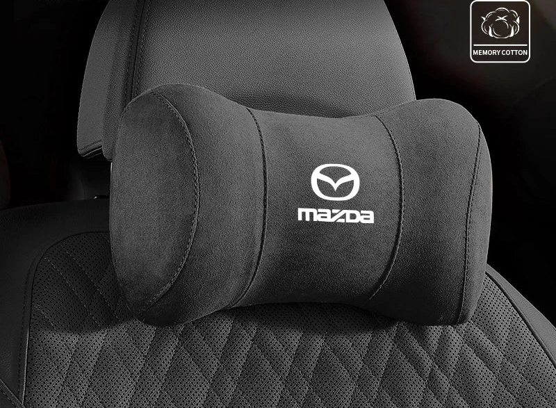Coussin repose-tête en suédine – Édition Mazda