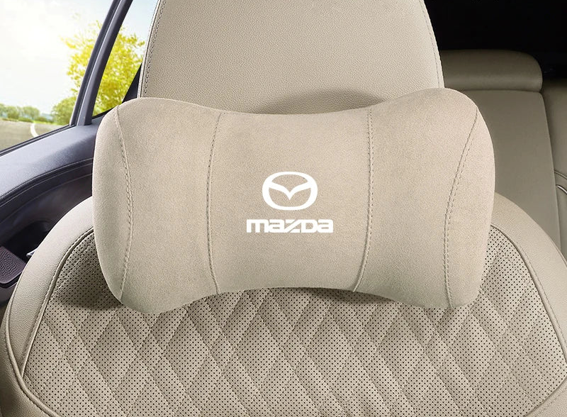Coussin repose-tête en suédine – Édition Mazda