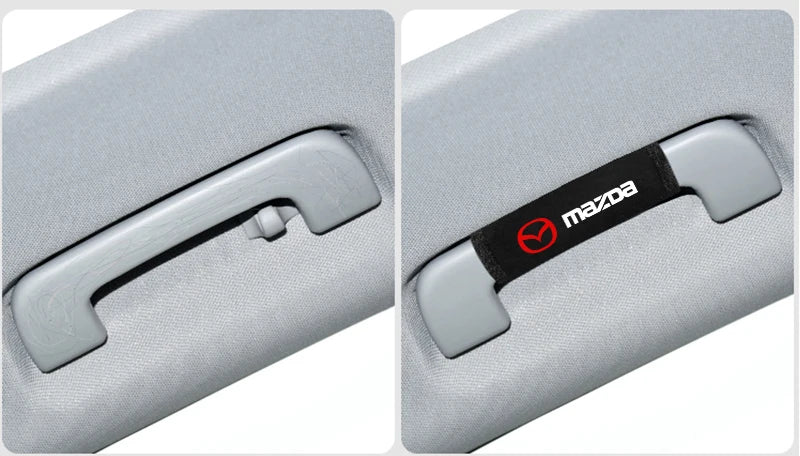 Protège-poignées de plafond en coton – Édition Mazda
