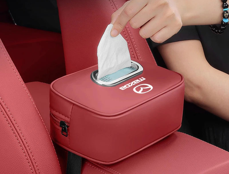 Boîte à mouchoirs en similicuir - Édition Mazda