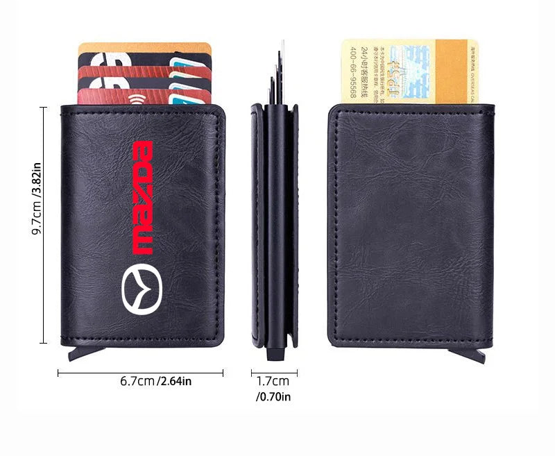 Porte-carte RFID en similicuir - Édition Mazda