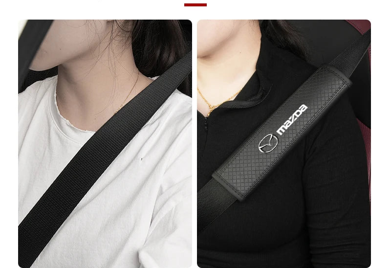 Coussin de ceinture de sécurité en similicuir doux – Édition Mazda