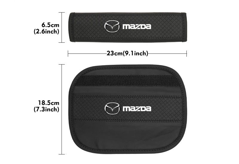Coussin de ceinture de sécurité en similicuir doux – Édition Mazda