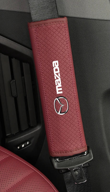 Coussin de ceinture de sécurité en similicuir doux – Édition Mazda