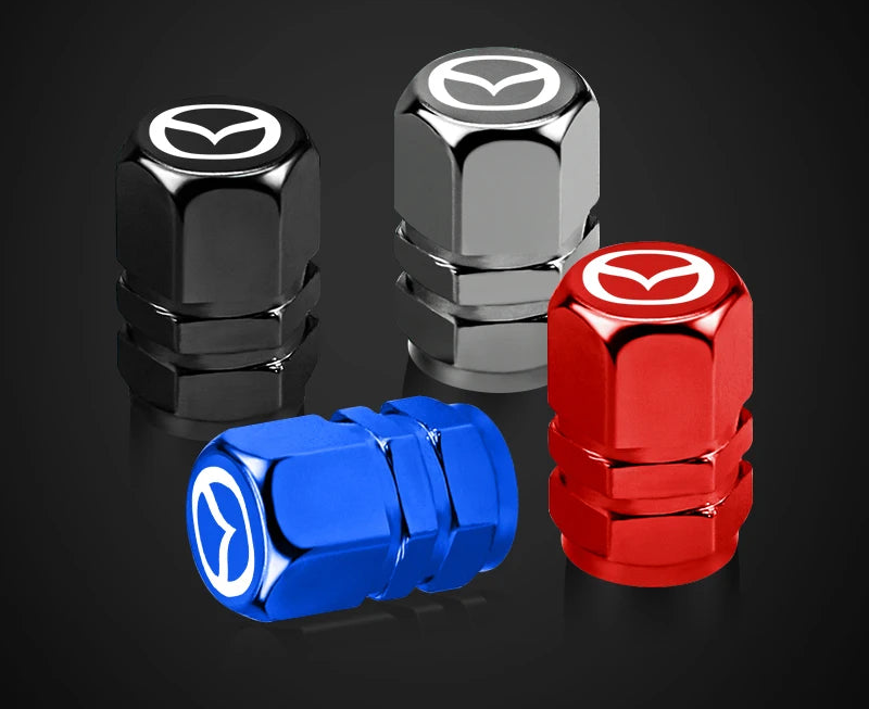 Capuchons de valve en métal coloré - Édition Mazda