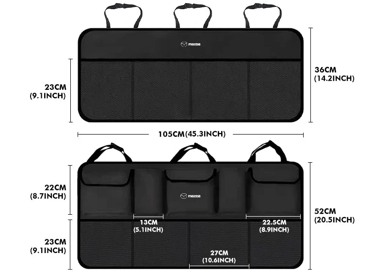 Sac de rangement coffre suspendu - Édition Mazda