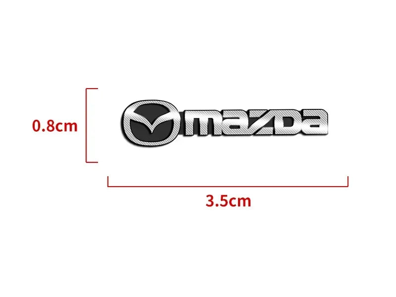 Autocollant métal 3D - Édition Mazda