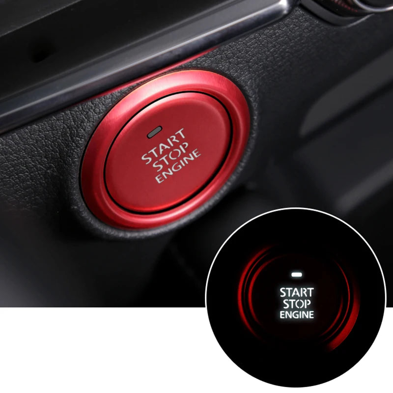 Anneau décoratif bouton start stop engine