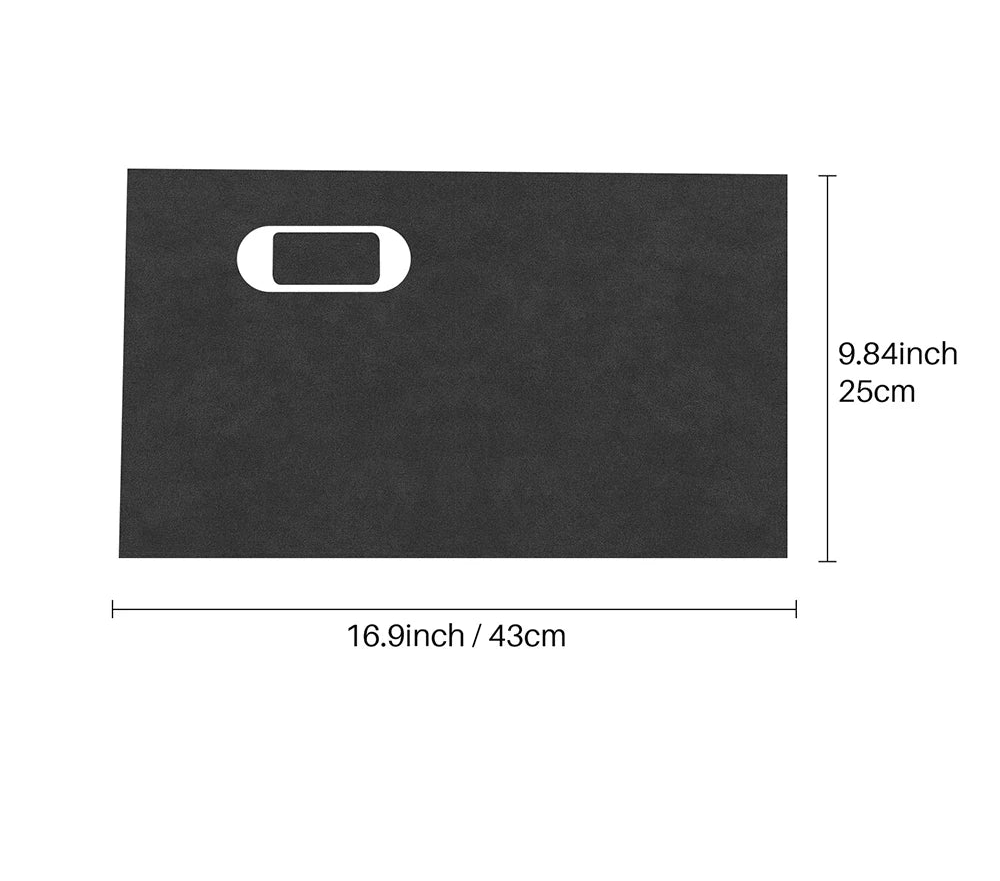 Protection anti-coup de pied boîte à gant suédine ou carbone