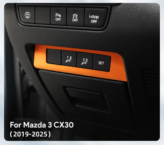 Protection garniture panneau réglage mémoire siège en suédine