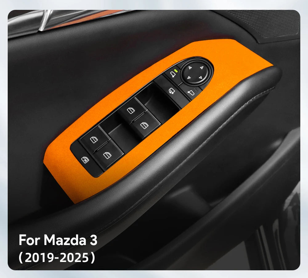 Protection panneau leve-vitres intérieur en suédine