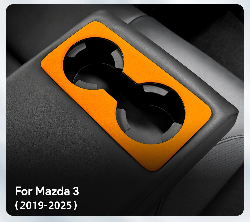 Protection garniture porte-gobelet arrière en suédine