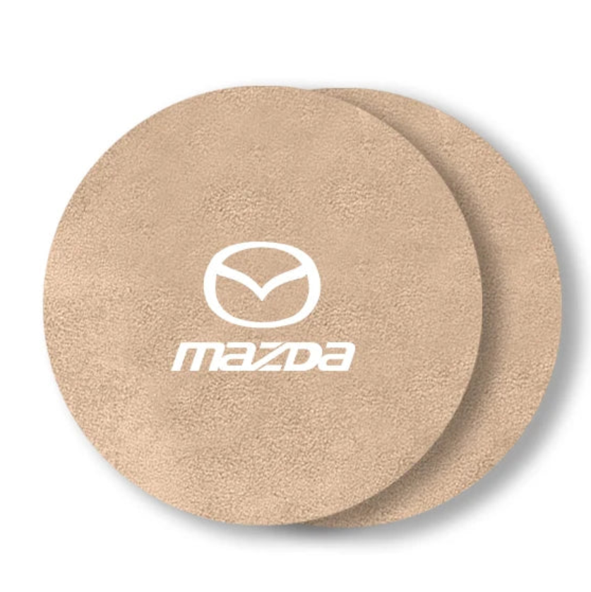 Lot de 2 Dessous de Verre en suédine Antidérapants pour Porte-Gobelets - Mazda