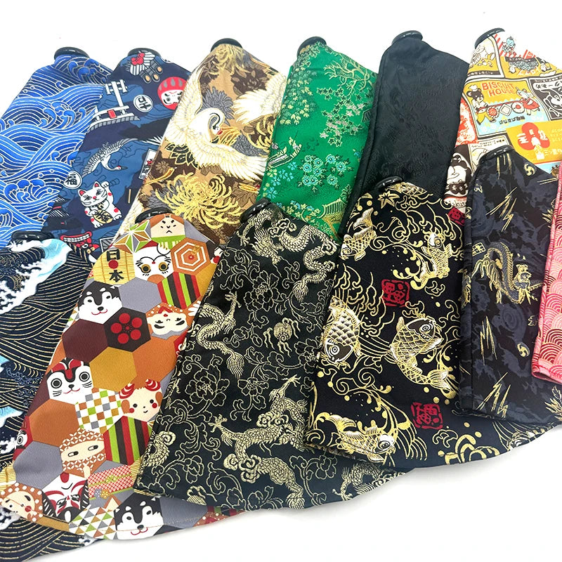 Housse de levier de vitesse style kimono japonais
