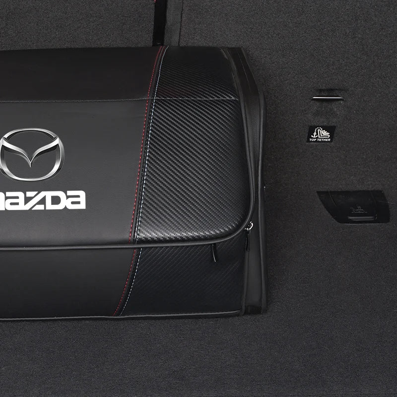 Organiseur de coffre pliable en cuir à fermeture zippée – Édition Mazda – photo 5
