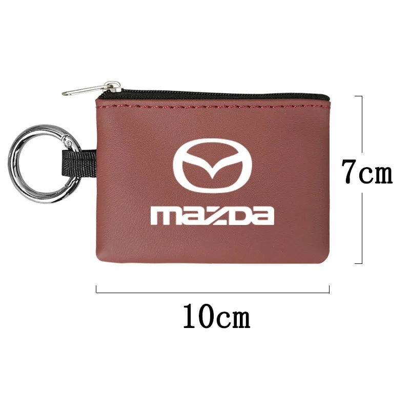 Étui compact en similicuir porte-clés – Édition Mazda
