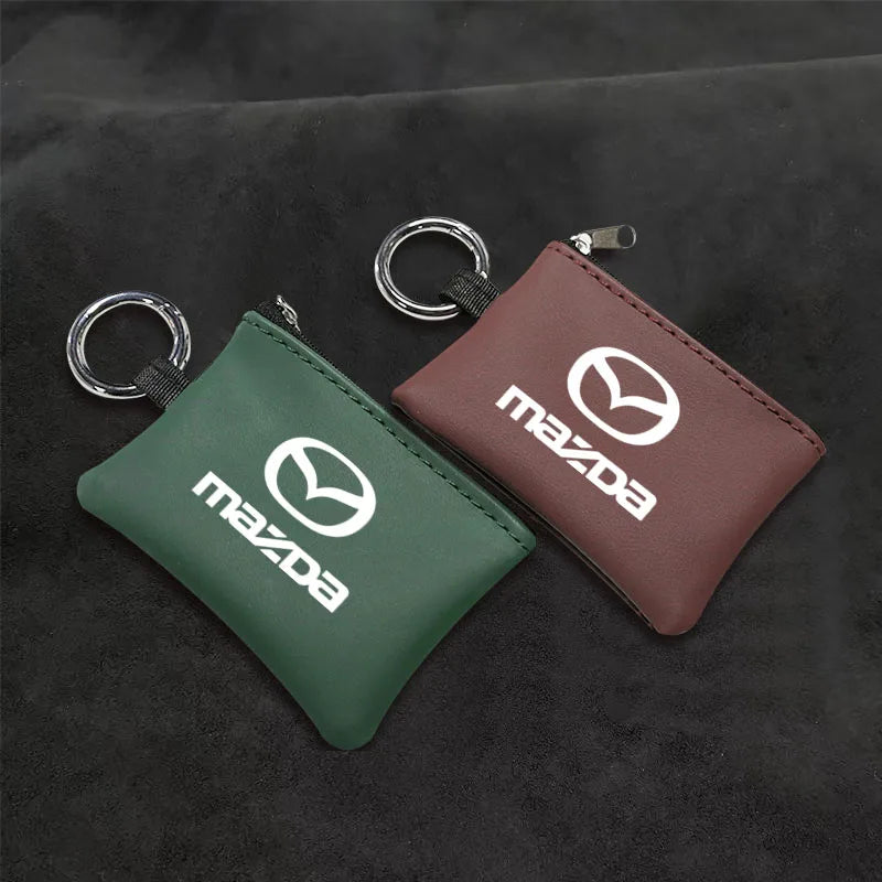 Étui compact en similicuir porte-clés – Édition Mazda