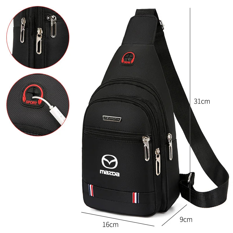 Sac bandoulière en nylon imperméable - Édition Mazda