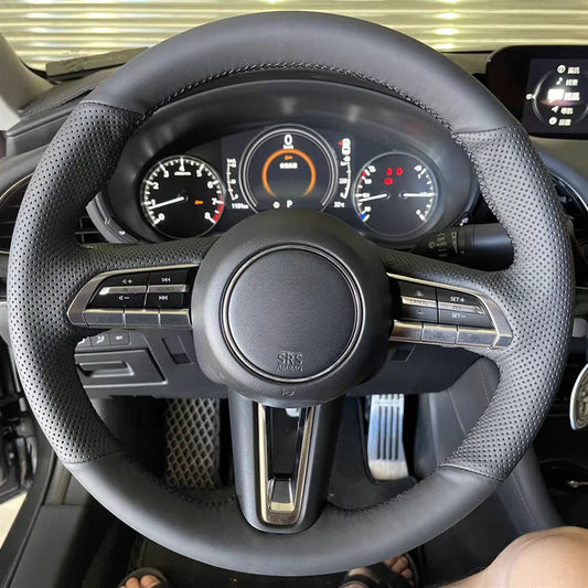 Couvre-volant en cuir microfibre à coudre