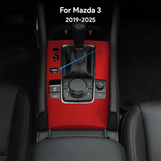 Protection pour console centrale levier automatique et bouton sport en suédine