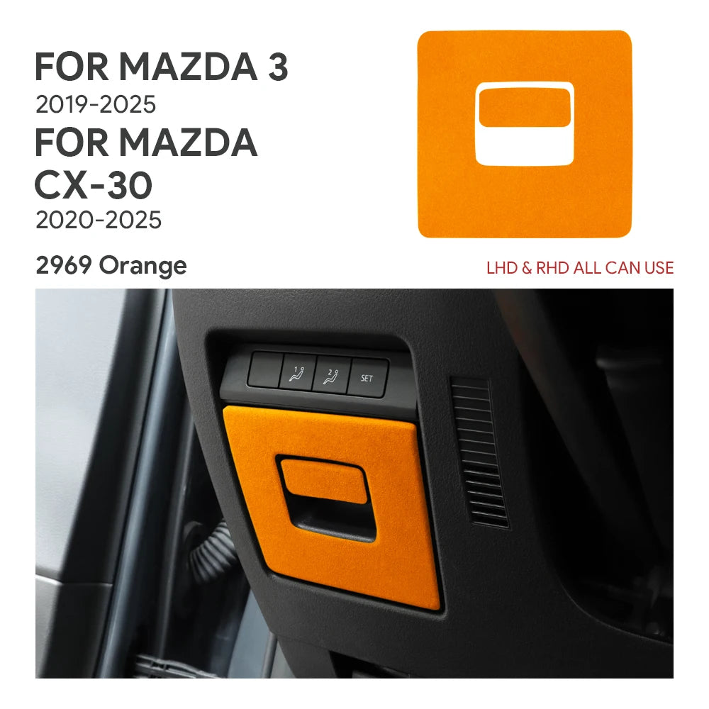 Protection garniture panneau boîte de rangement conducteur en suédine