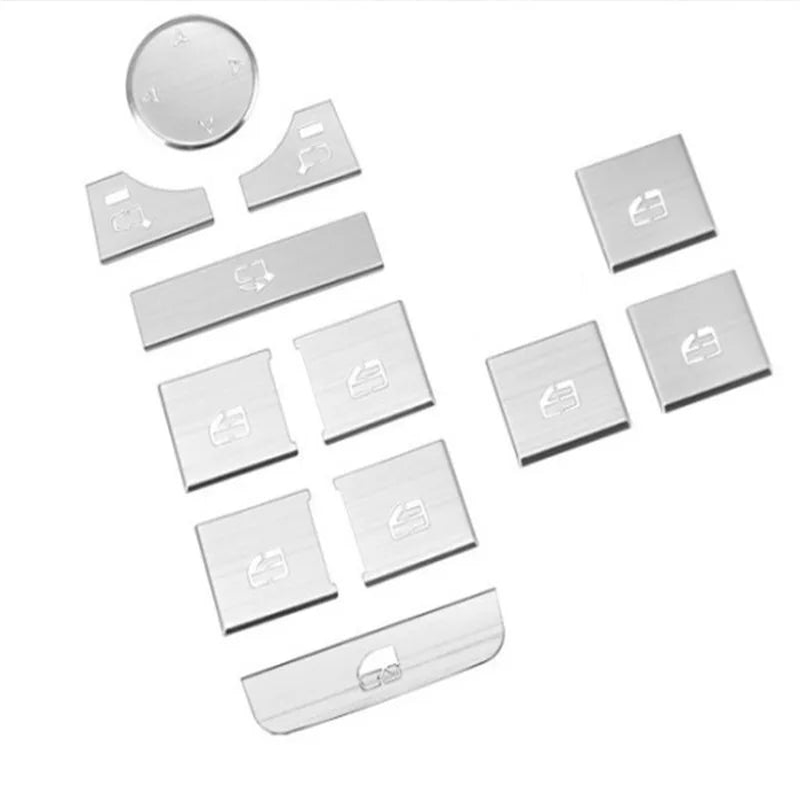 Couvre-boutons lève-vitres en aluminium – Kit de finition intérieure premium