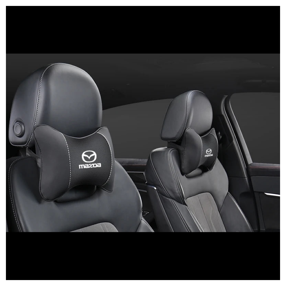 Coussin repose-nuque similicuir – Édition Mazda