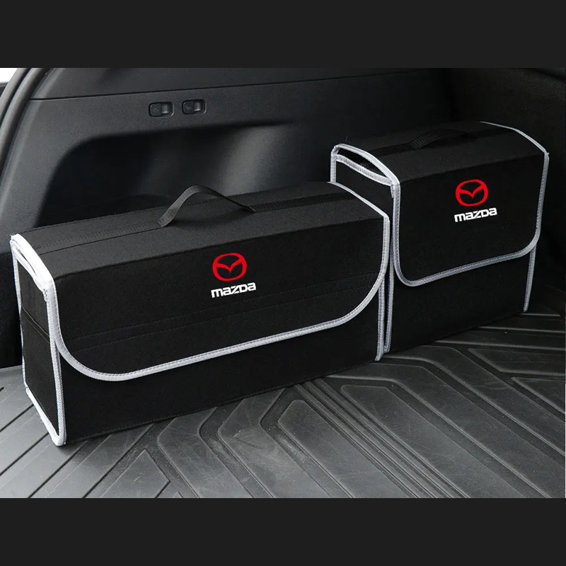 Boîte de rangement de coffre pliable en feutrine - Édition Mazda + MS