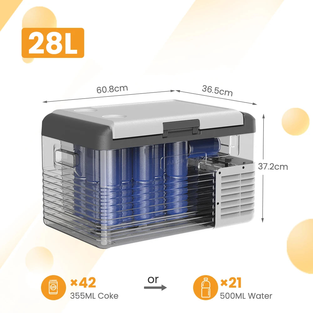 Glacière Réfrigérateur à Compresseur Alpicool CL 12/24 V – 28 à 45 L