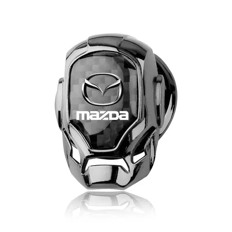 Cache décoratif bouton start stop rouge noir aluminium édition Mazda 3 CX-30 - Mazdrive