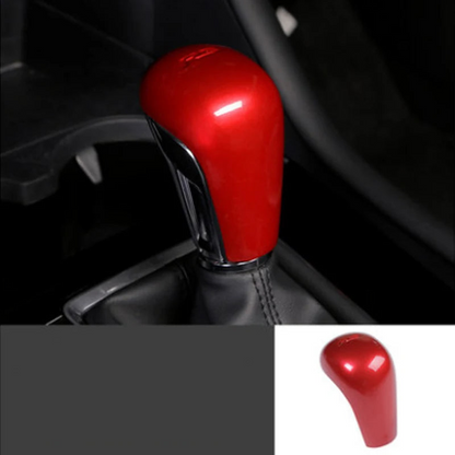 Cache pommeau levier vitesse finition carbone noir intérieur Mazda 3 2019-2026 - Mazdrive