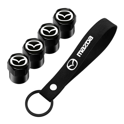 Capuchons valve noir logo Mazda lanière porte-clés édition tous modèles Mazda - Mazdrive