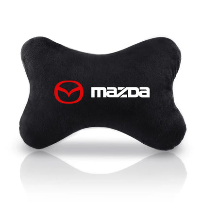 Coussin repose-tête confortable noir logo Mazda siège auto tous modèles Mazda - Mazdrive