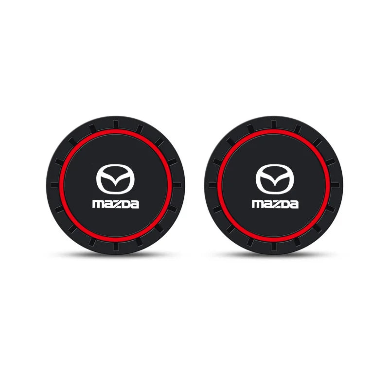Dessous verre silicone antidérapant porte-gobelet bouteille rouge logo Mazda 3 CX-30 - Mazdrive