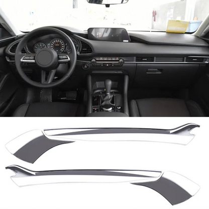 Garniture décorative rétroviseur chrome ABS Mazda 3 4ème génération 2019-2026 rouge - Mazdrive