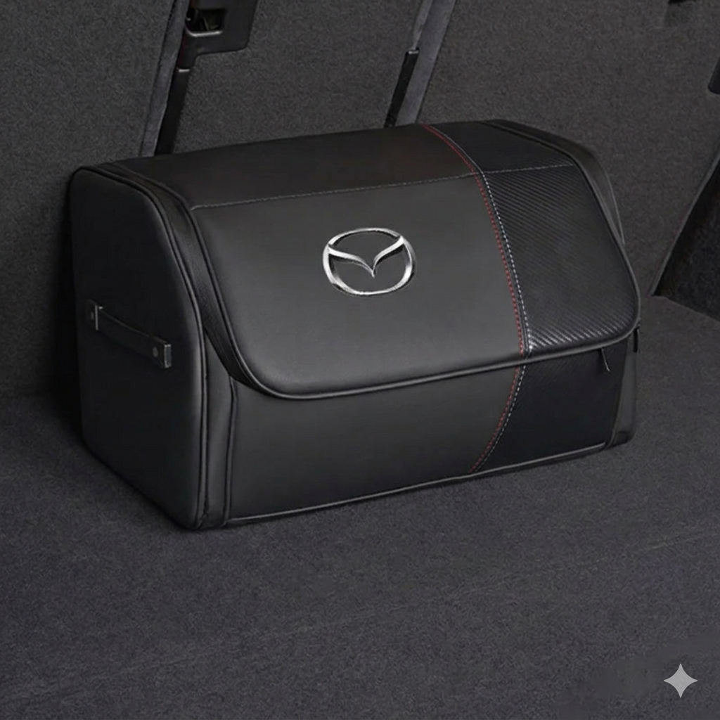 Organisateur de Coffre en Cuir Pliable (Style Zip) – Mazda