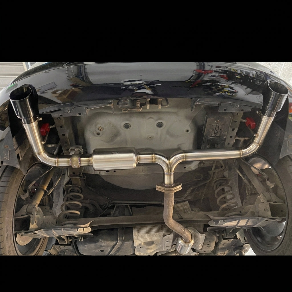 Ligne d'échappement sur mesure Mazda 3 BP – vue 1
