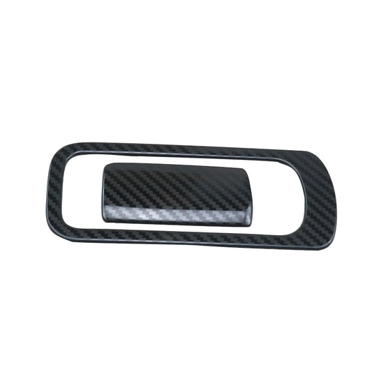 Cache de poignée de boîte à gants en inox – Mazda 3 BP – Style fibre de carbone