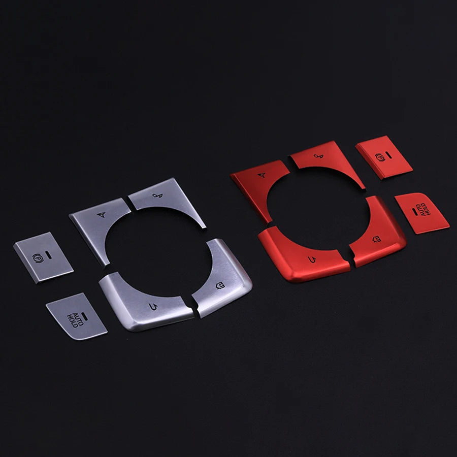 Caches de Boutons Frein à Main, Auto Hold & Multimédia en Aluminium – Mazda 3 BP & CX-30