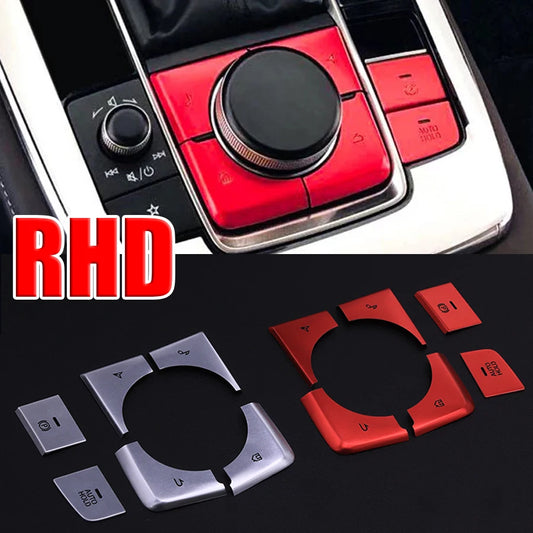 Caches boutons frein à main et Auto Hold en alu – Mazda 3 BP & CX-30